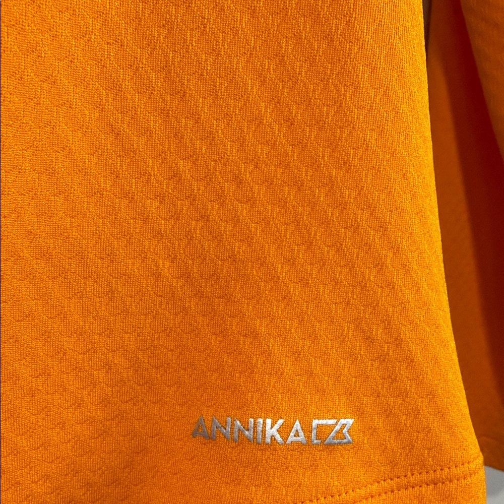 ANNIKA Cutter & Buck Women's Bright Orange Quarter-Zip Long Sleeve - Picture 4 of 9